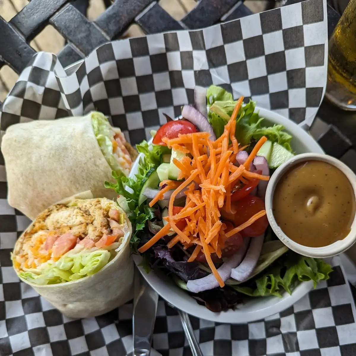 Cajun Chicken Wrap, Sandbar Waterfront Grill