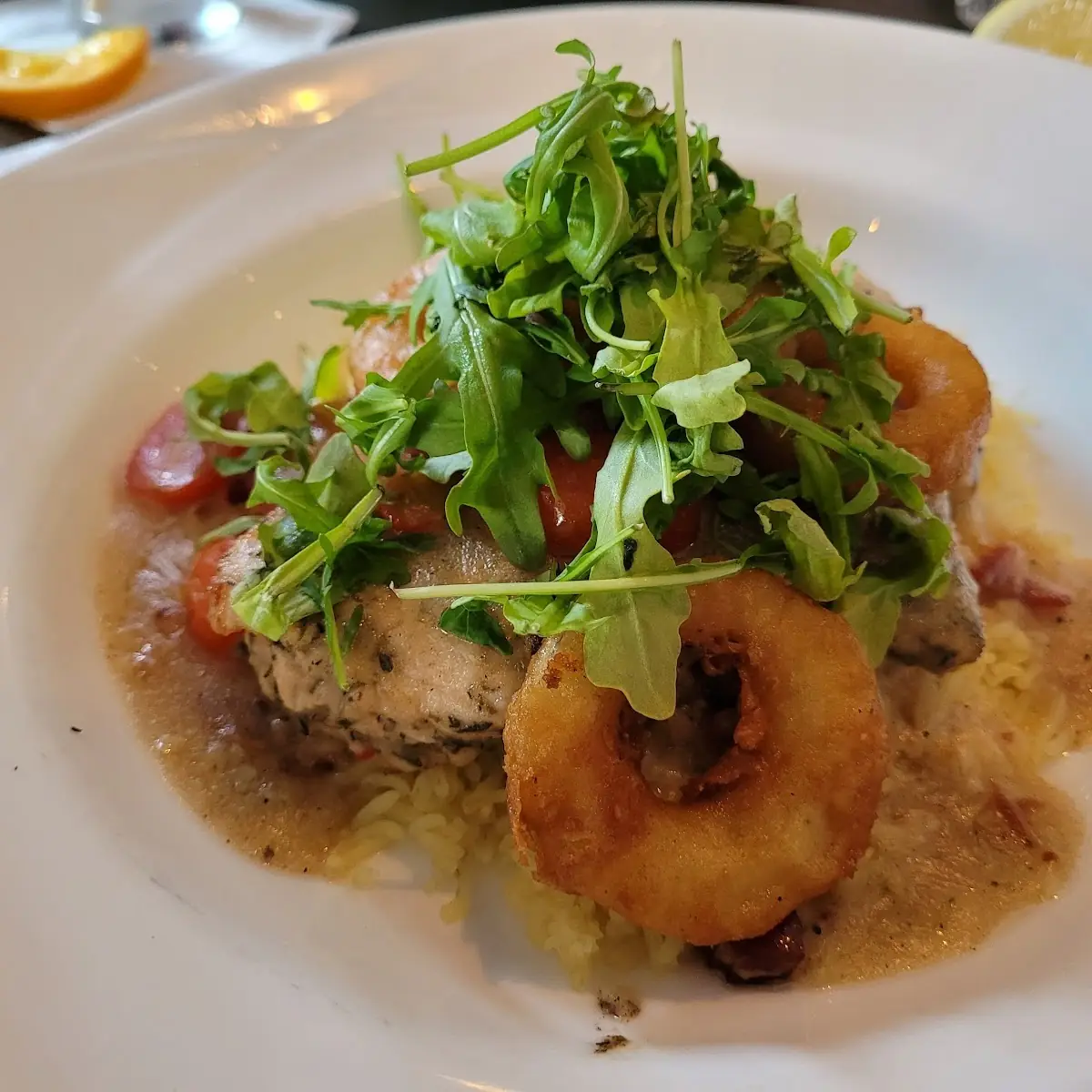 Chicken Fricassee, Sandbar Waterfront Grill