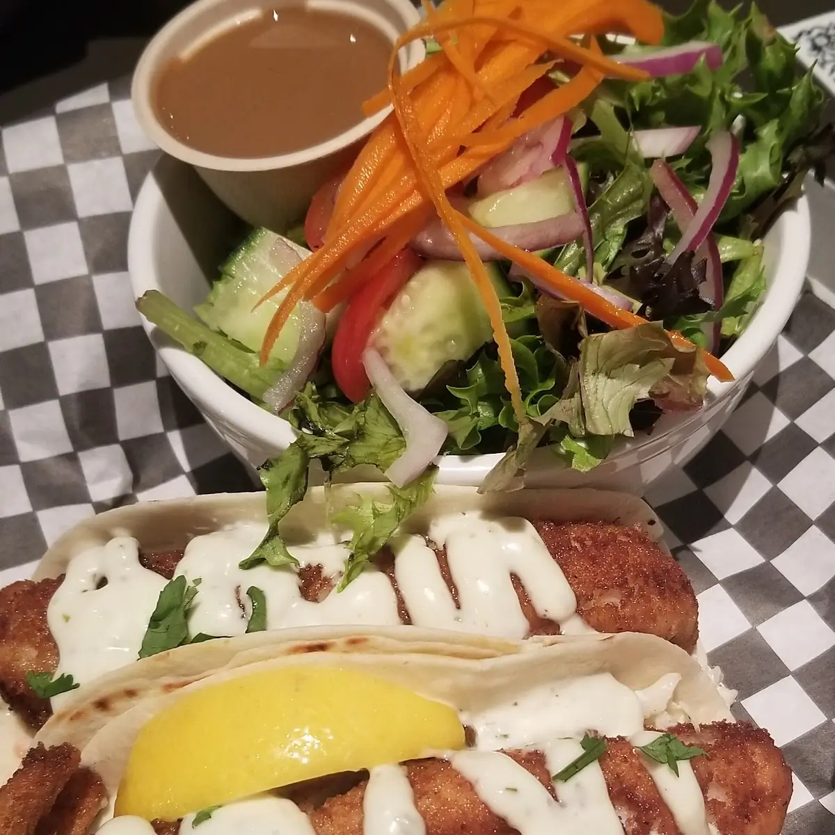 Fish Tacos, Sandbar Waterfront Grill
