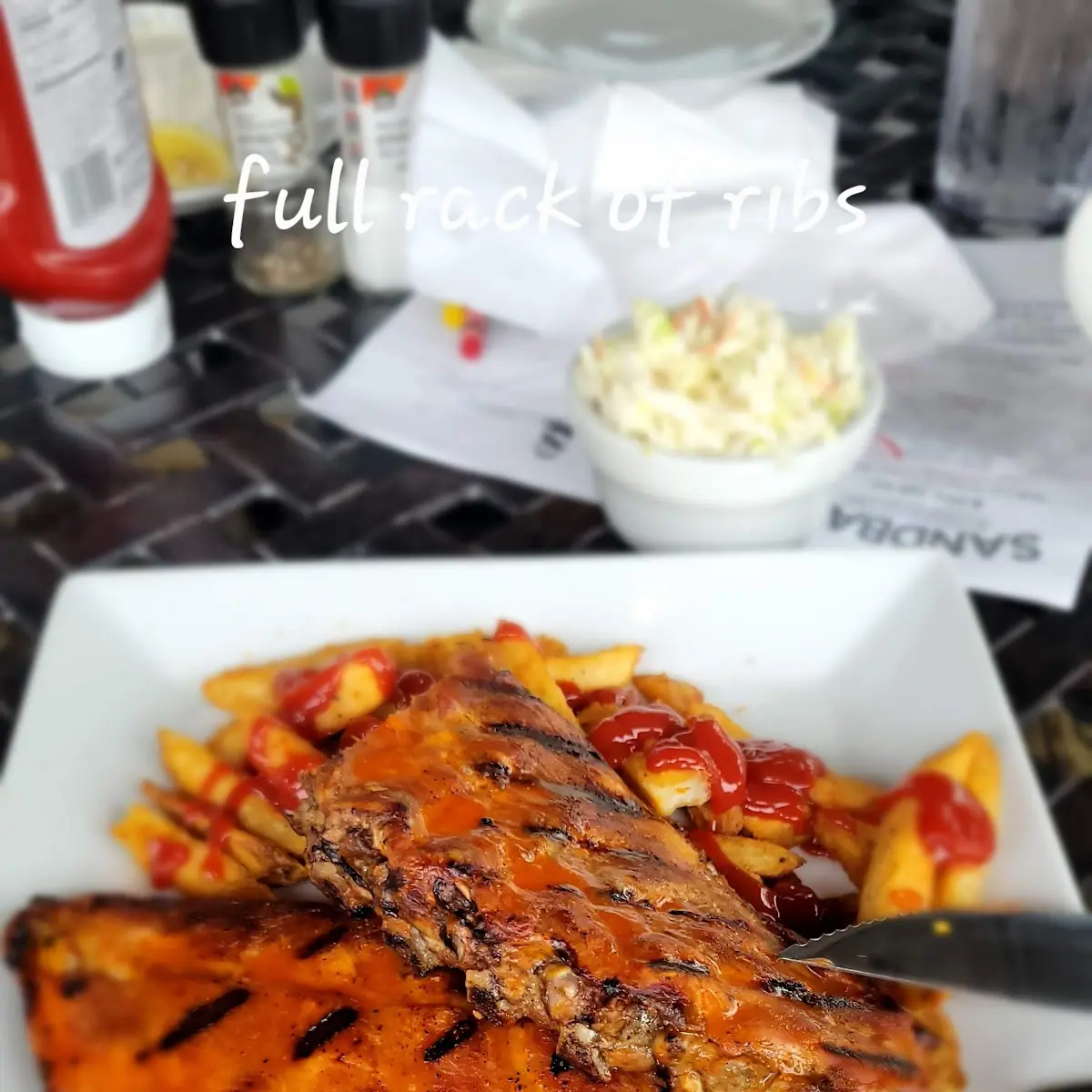 Full Rack of Ribs, Sandbar Waterfront Grill