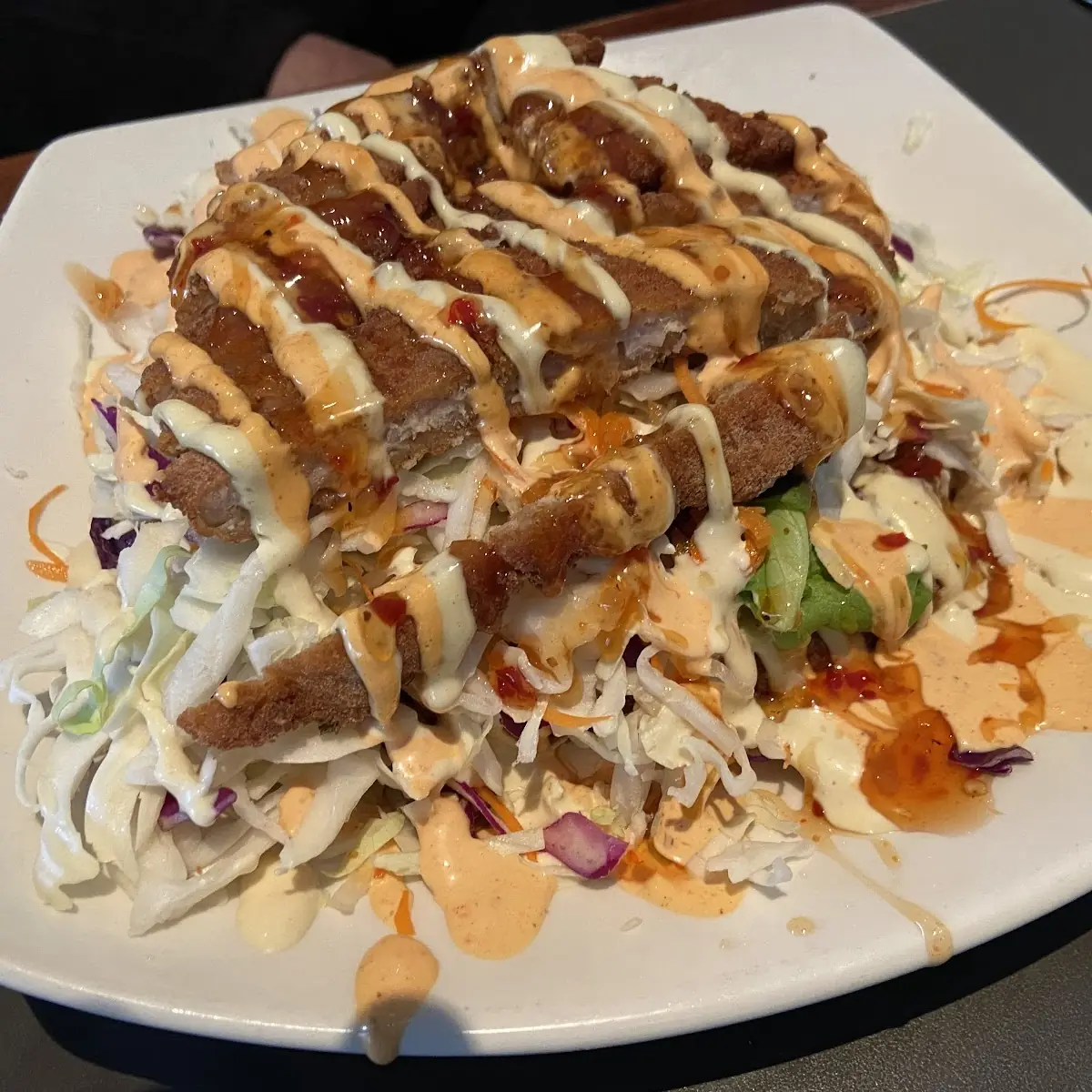 Pork Schnitzel Salad, Sandbar Waterfront Grill