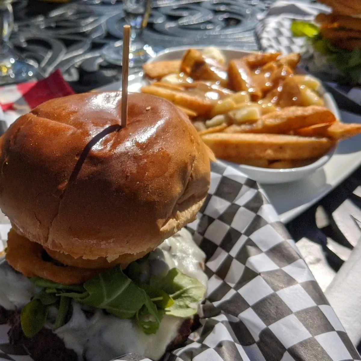 Wild Mushroom Burger, Sandbar Waterfront Grill
