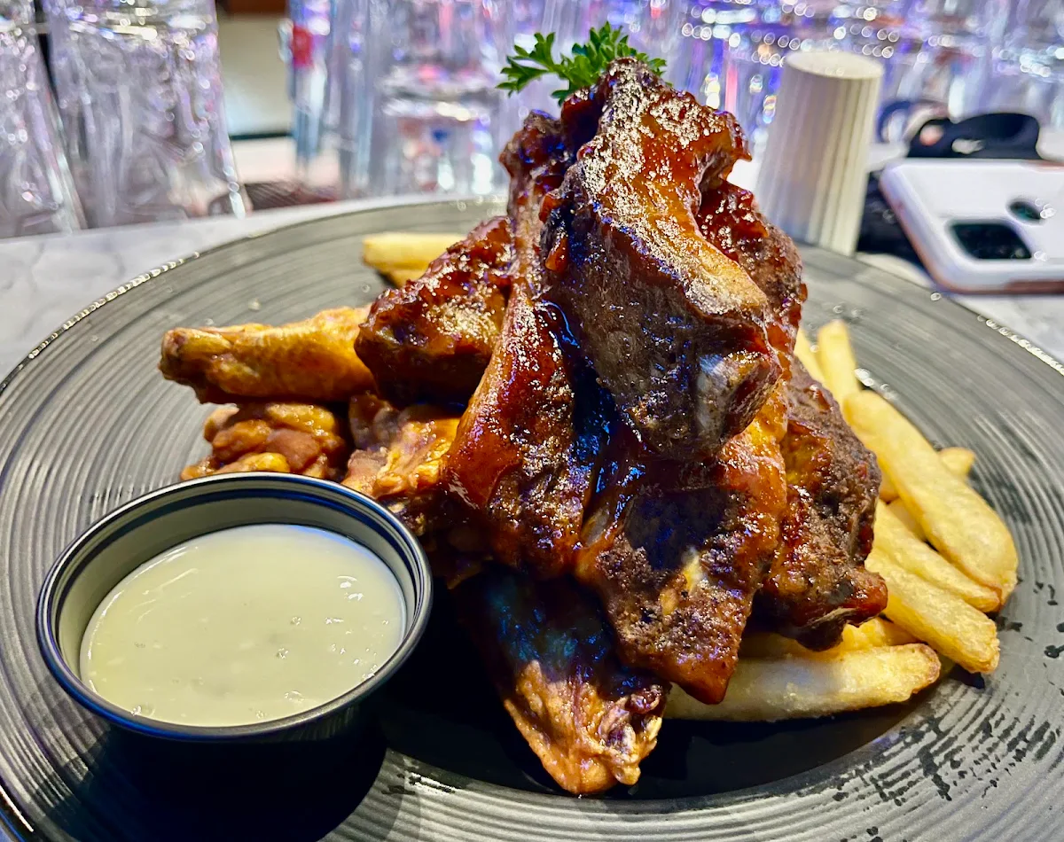 Ribs and Wings and Fries