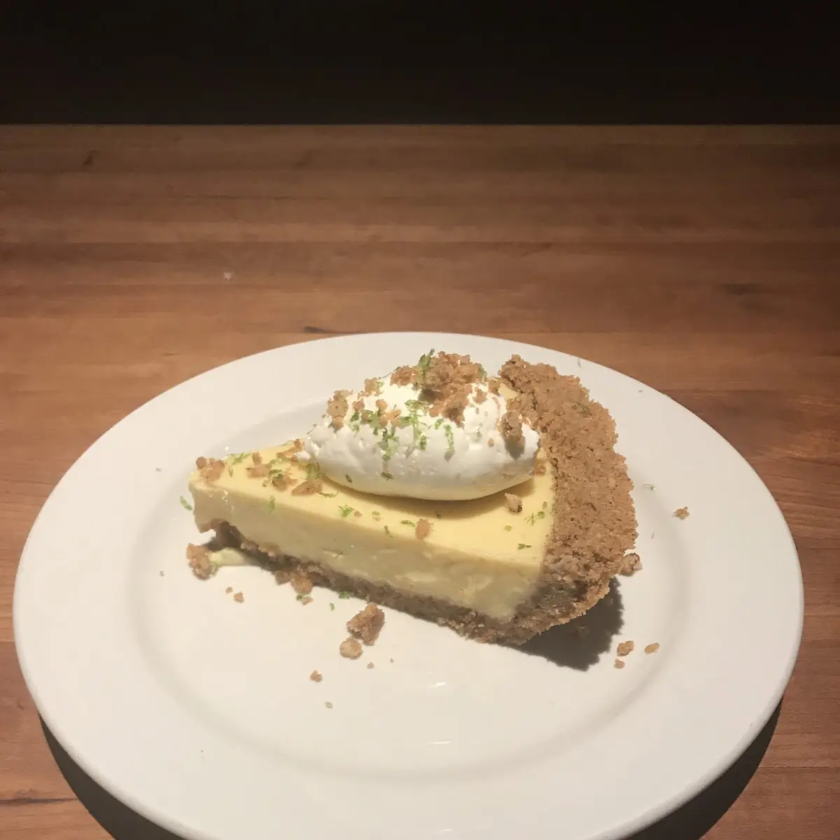 Key Lime Pie with Whipped Cream