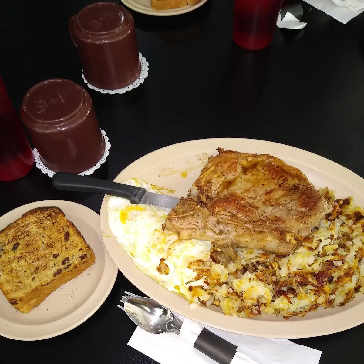 Steak and Egg with Hash Browns