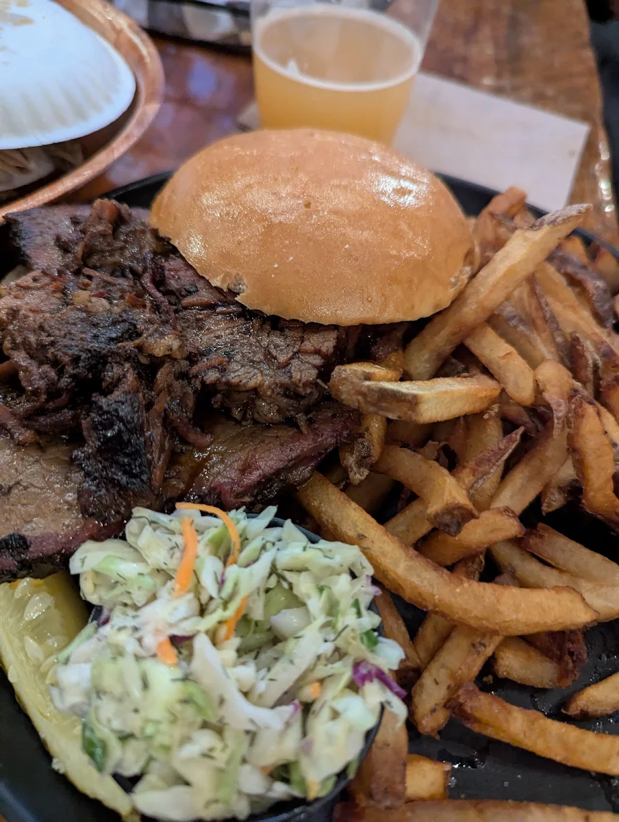 Smoked Beef Brisket Sandwich