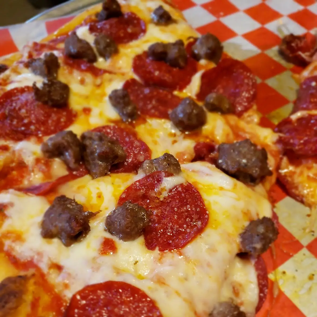 Pepperoni and Sausage Pizza