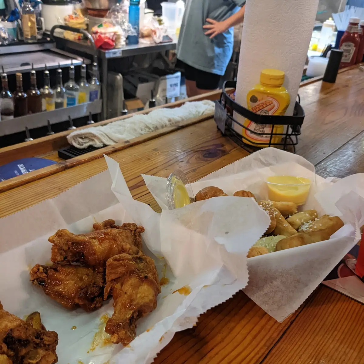 Wings and Pretzel Bites