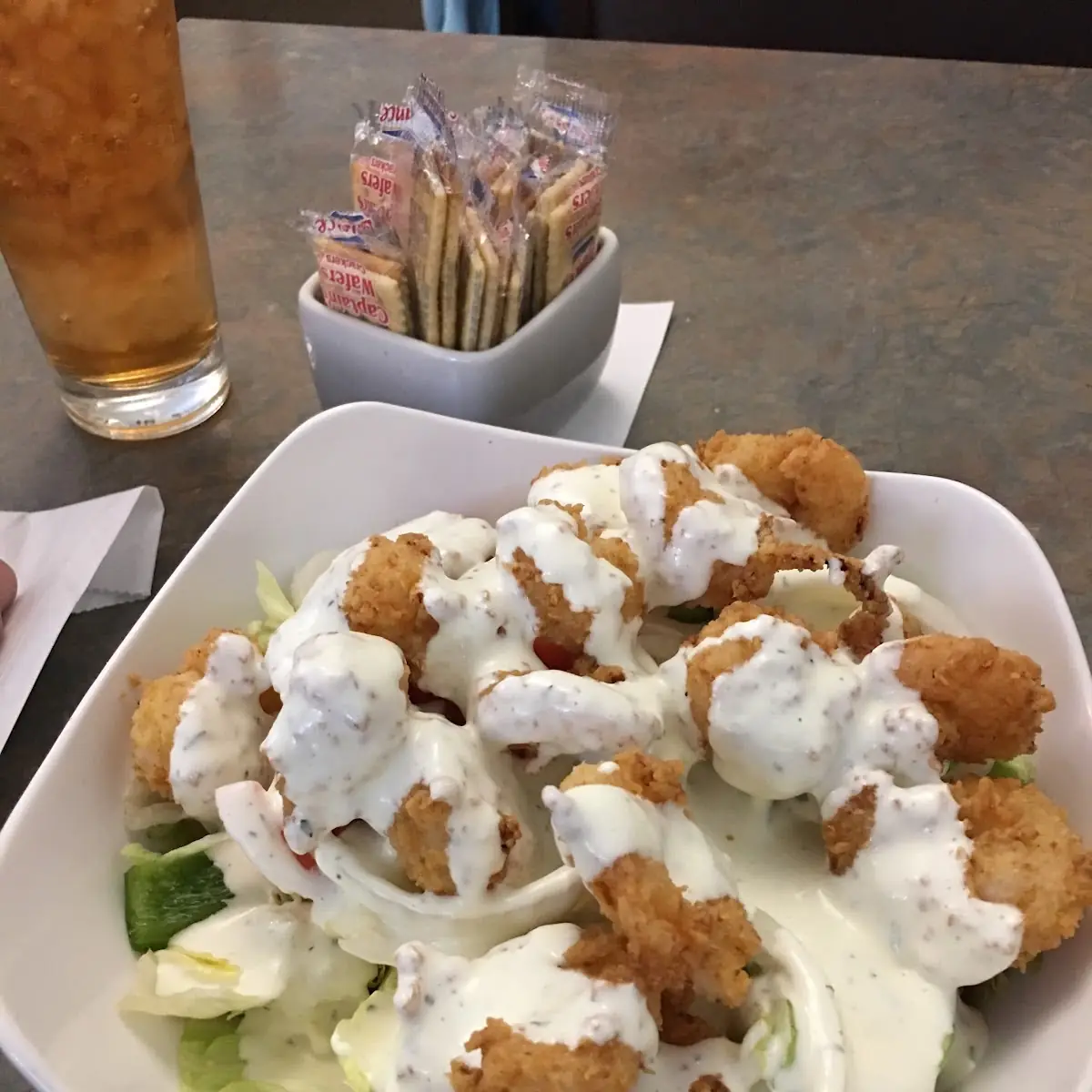 Fried Shrimp Salad