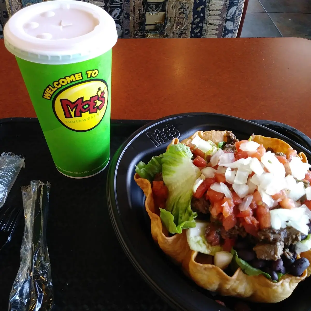 Salad in a Hard Taco Shell
