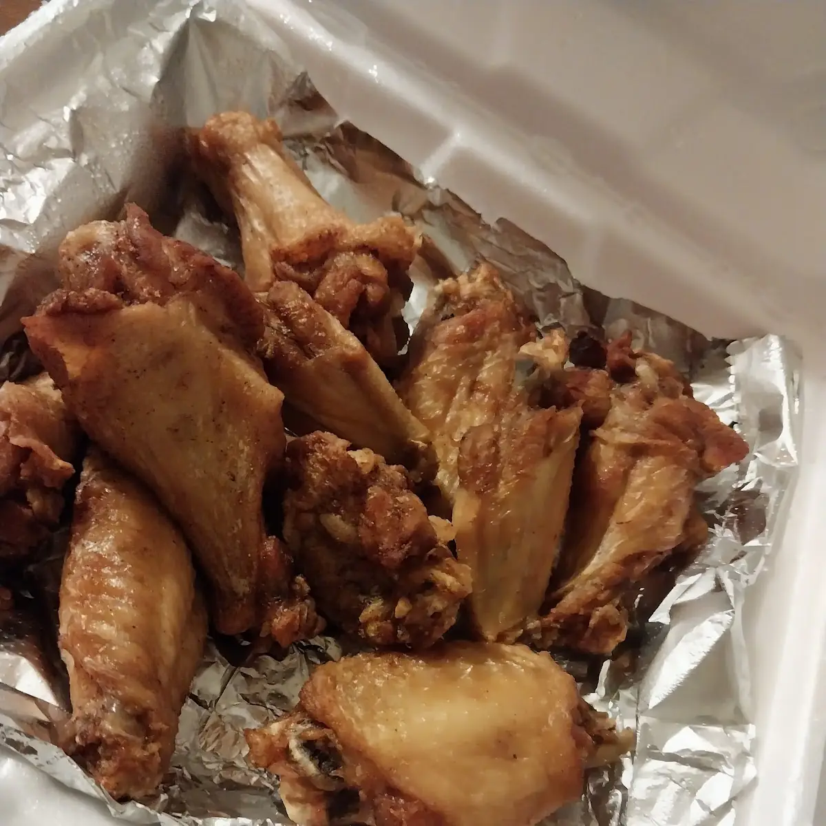 Chicken Wings Well Done Plain