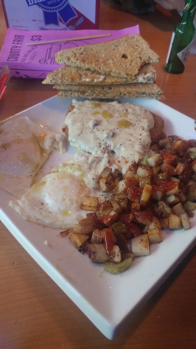 Chicken Fried Steak and Eggs