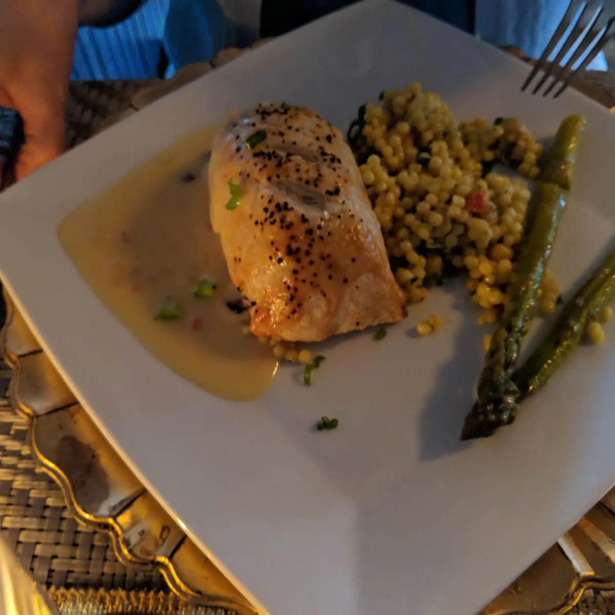Salmon Filet w Crab Stuffing