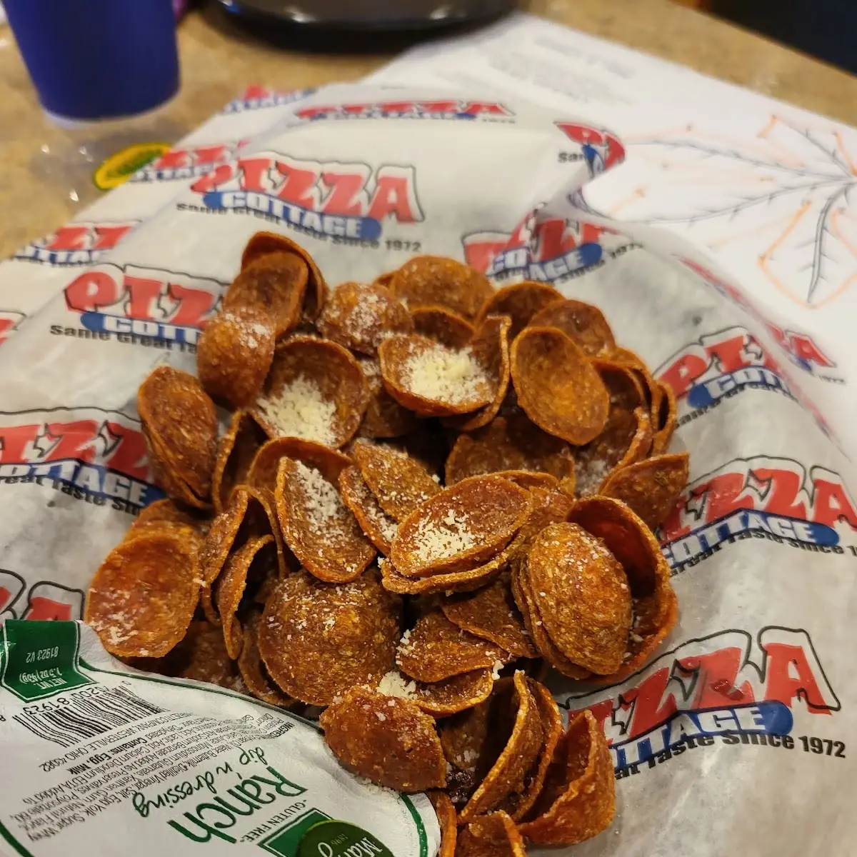 Deep Fried Pizza Chips
