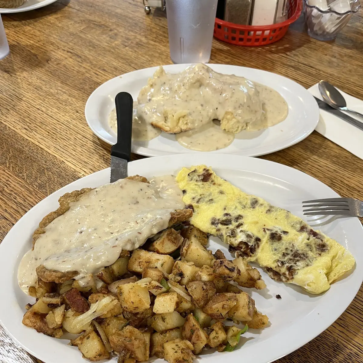 Country Fried Steak Eggs Potatoes
