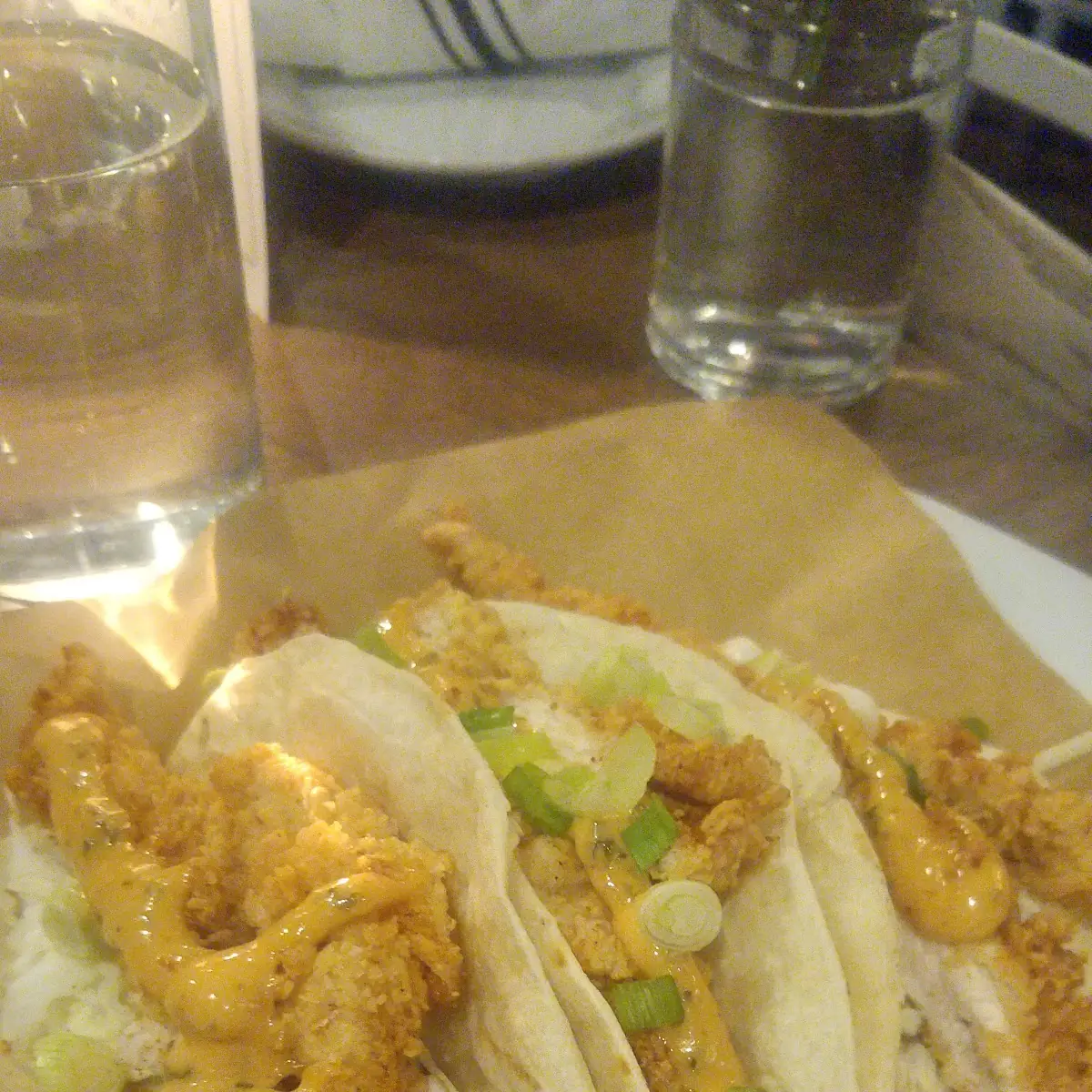 Crispy Haddock Soft Shell Tacos