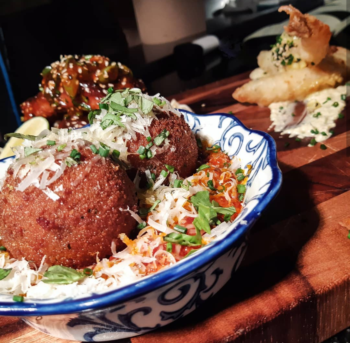 Arancini, Mirela's Steakhouse and Cigar Lounge