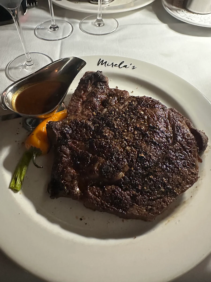Bone in Rib Steak, Mirela's Steakhouse and Cigar Lounge