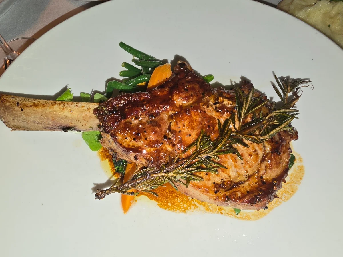 Veal Chop, Mirela's Steakhouse and Cigar Lounge