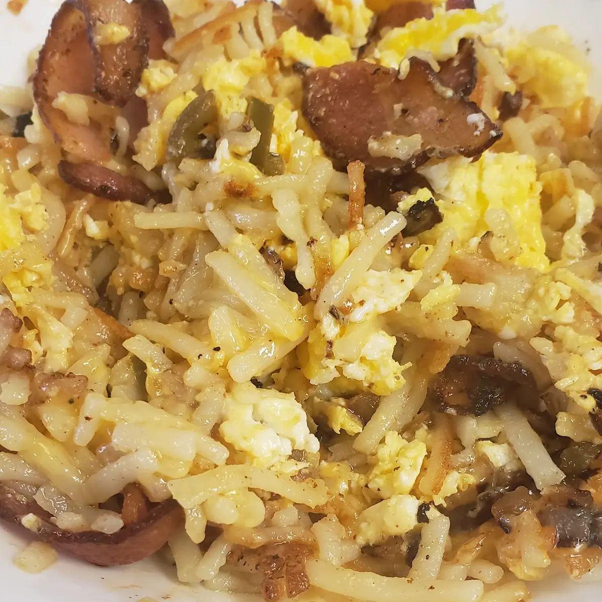 Bacon Egg & Cheese Hashbrown Bowl