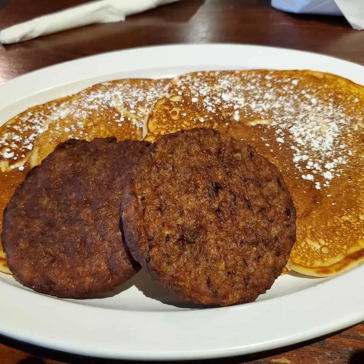 Pancakes and Sausage Patties