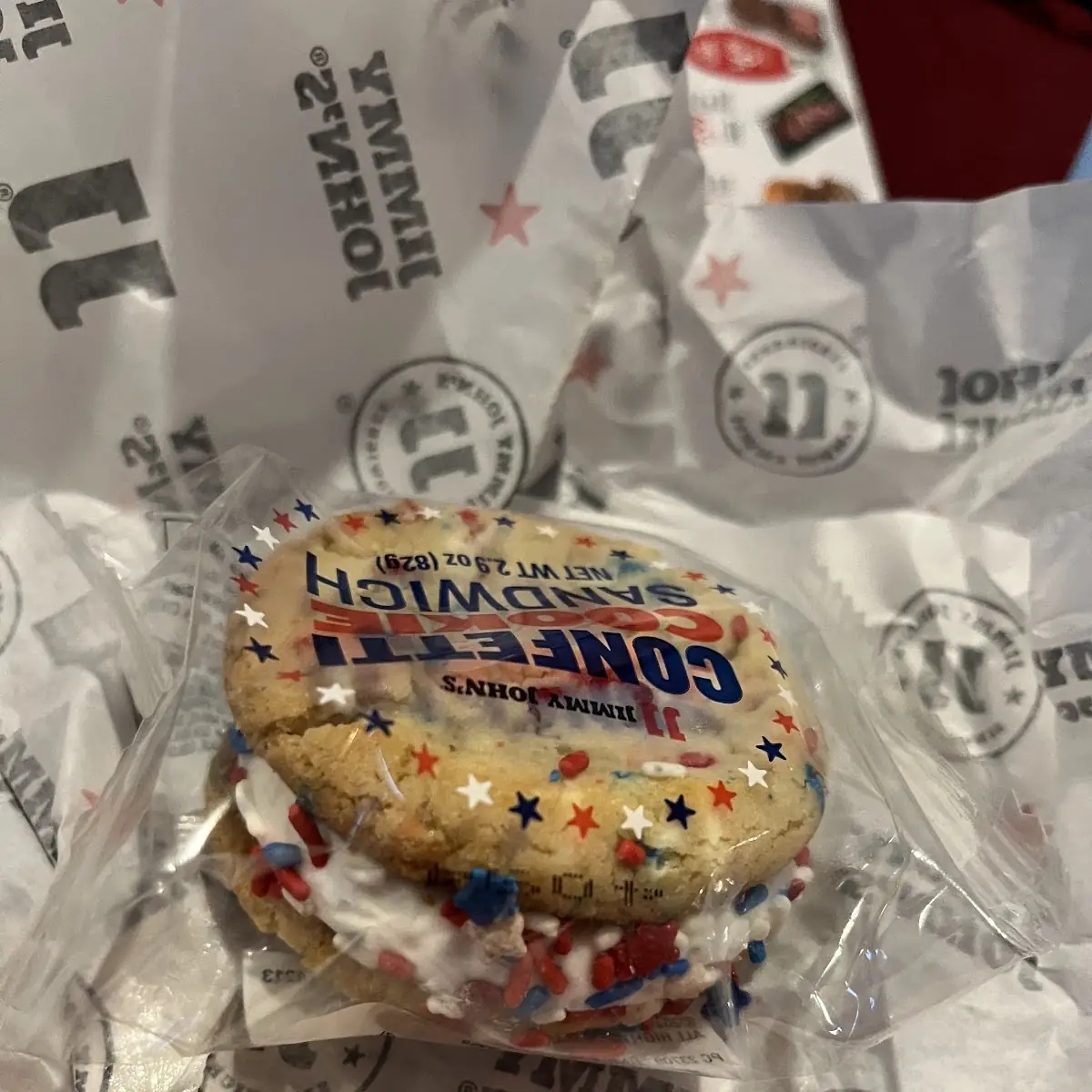 Confetti Cookie Sandwich