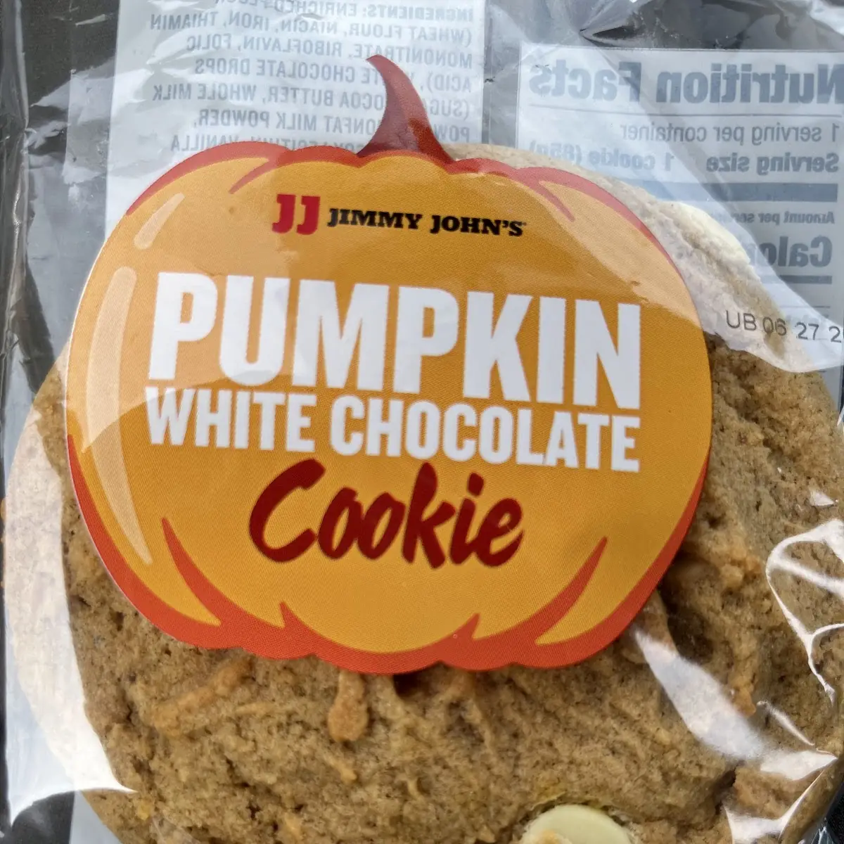 Pumpkin White Chocolate Cookie