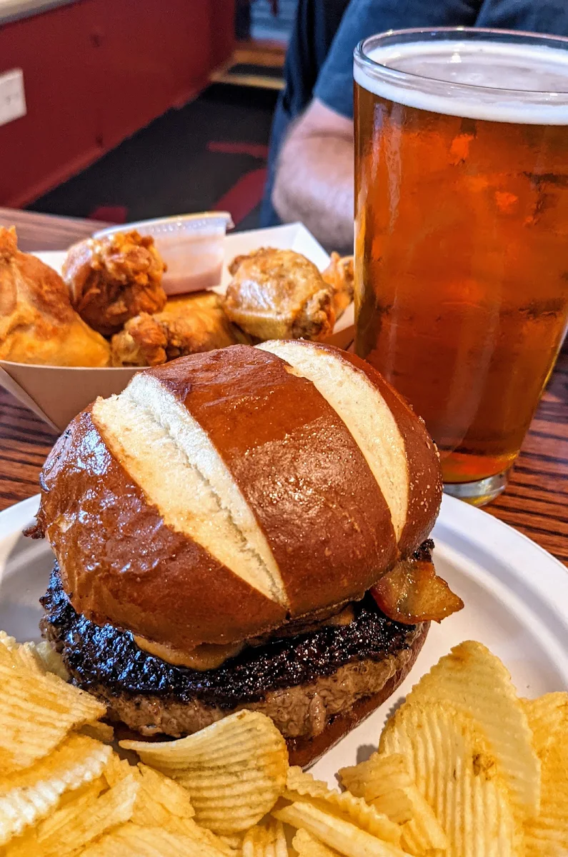 Goetta Bacon Cheeseburger