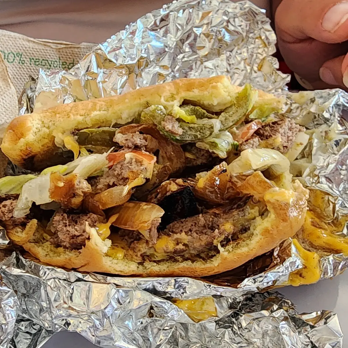 Green Chili Cheeseburger