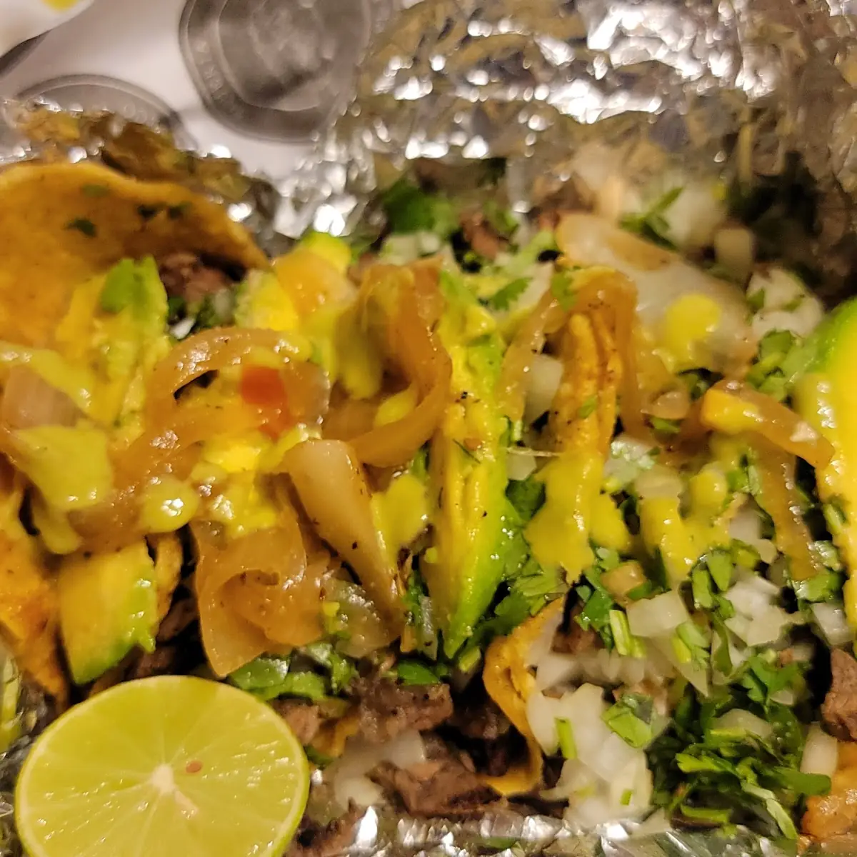 Tacos De Bistec En Maiz