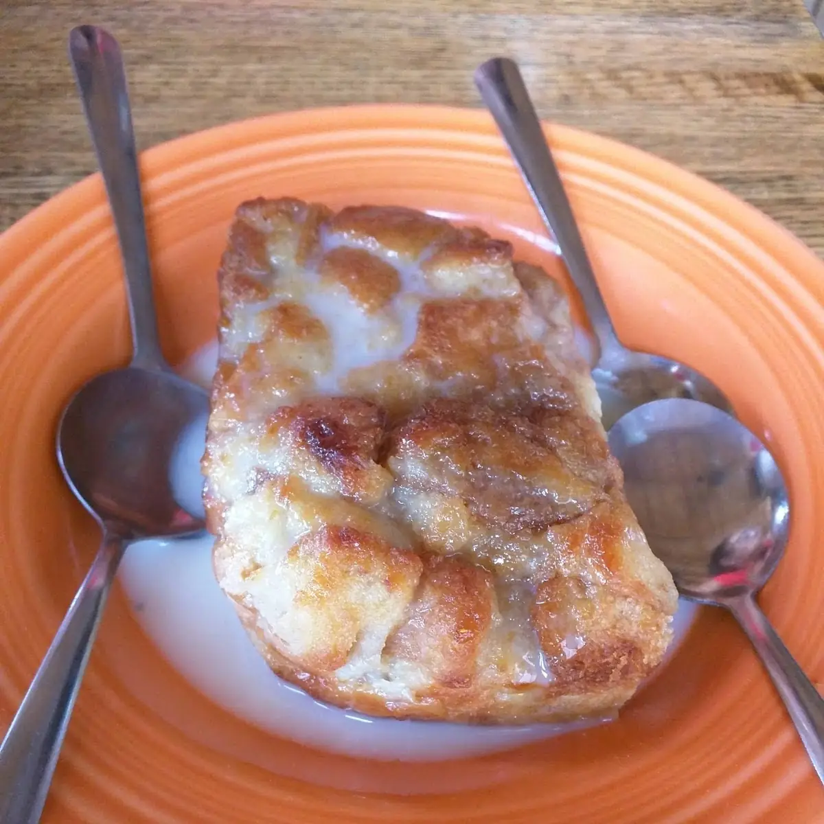 White Chocolate Bread Pudding