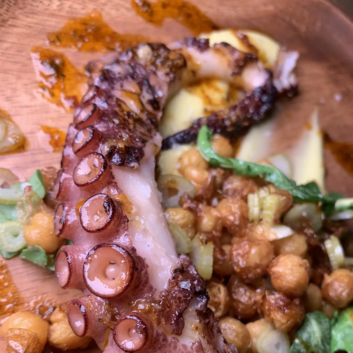 Wood-Fired Octopus