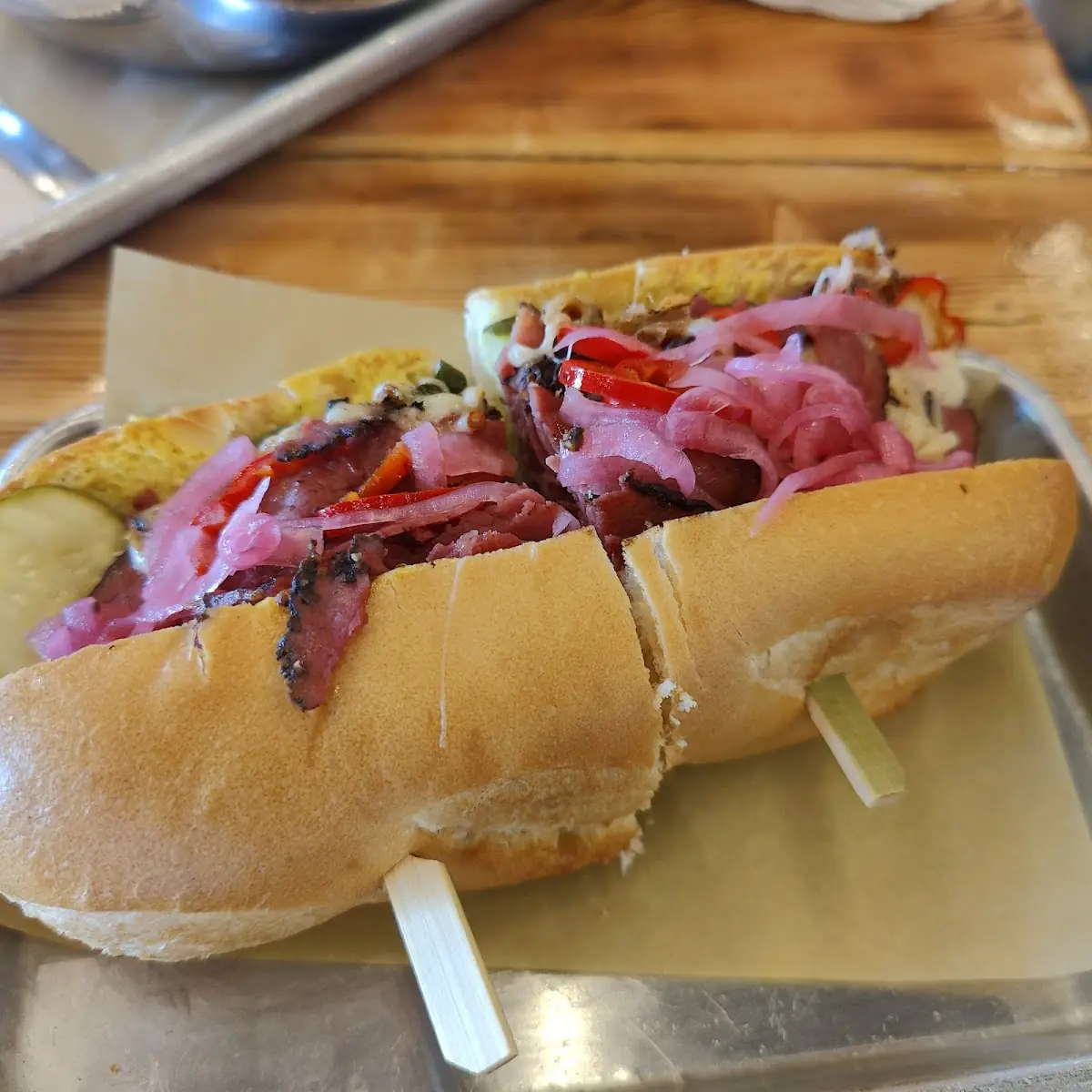 Hot Pastrami Sandwich