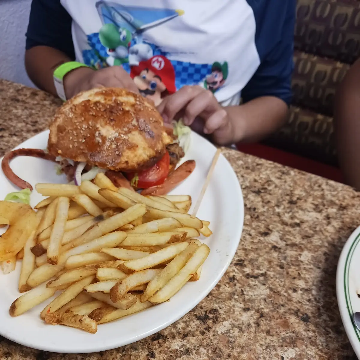Hamburguesa Con Queso Blanco