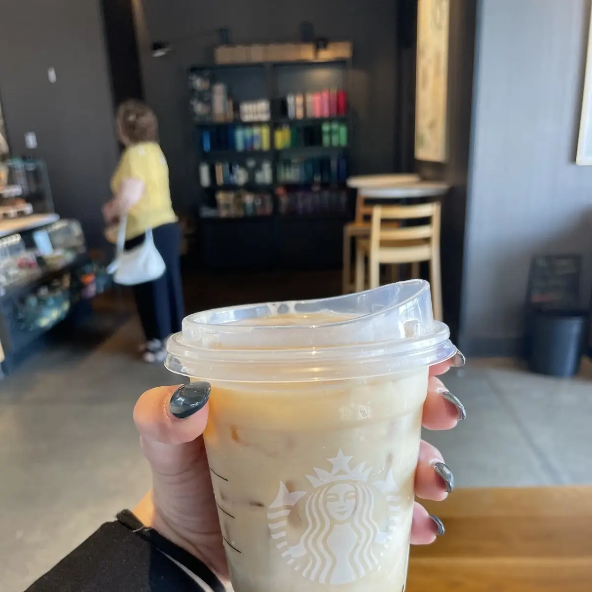 Iced Vanilla Latte with Almond Milk