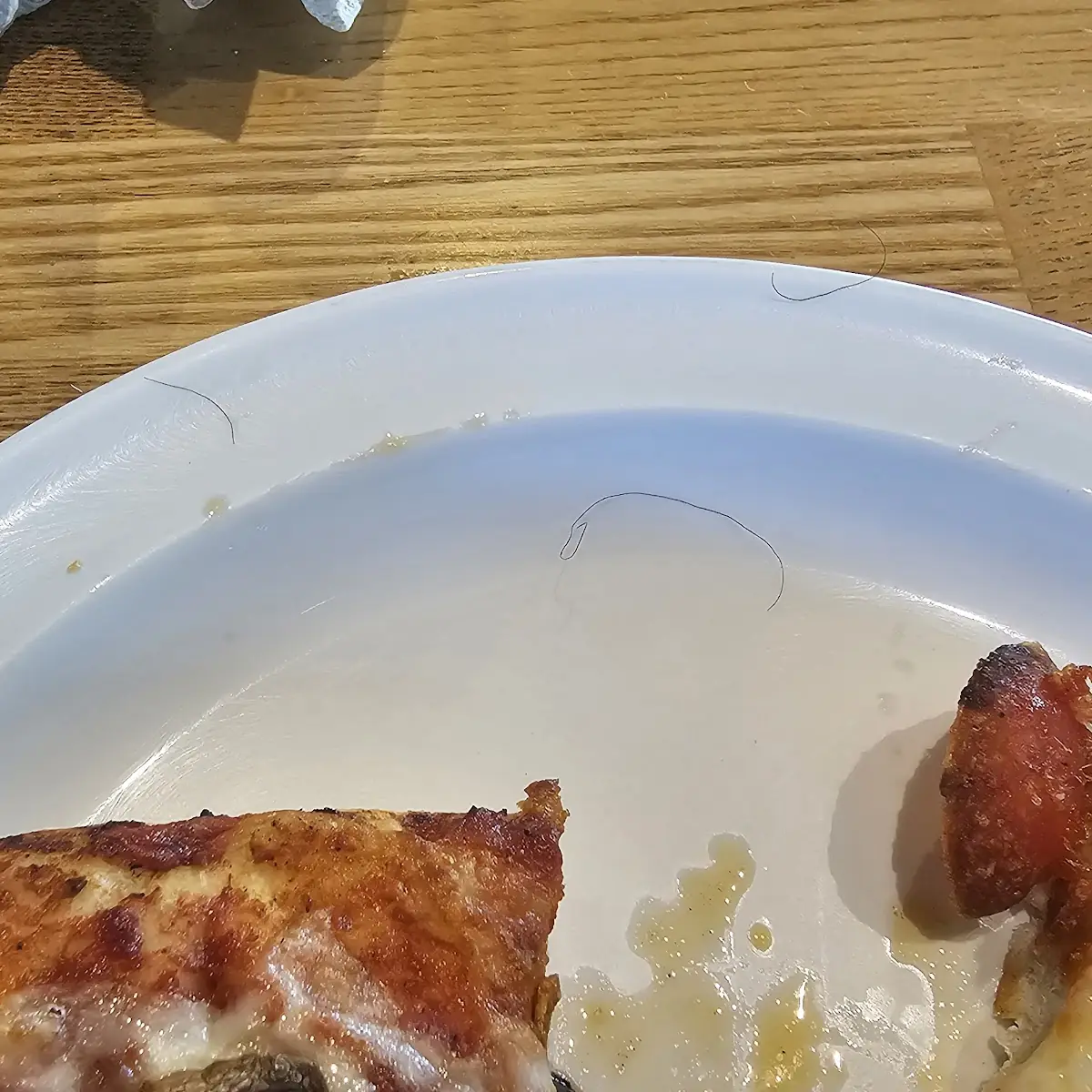 Hair in Pizza