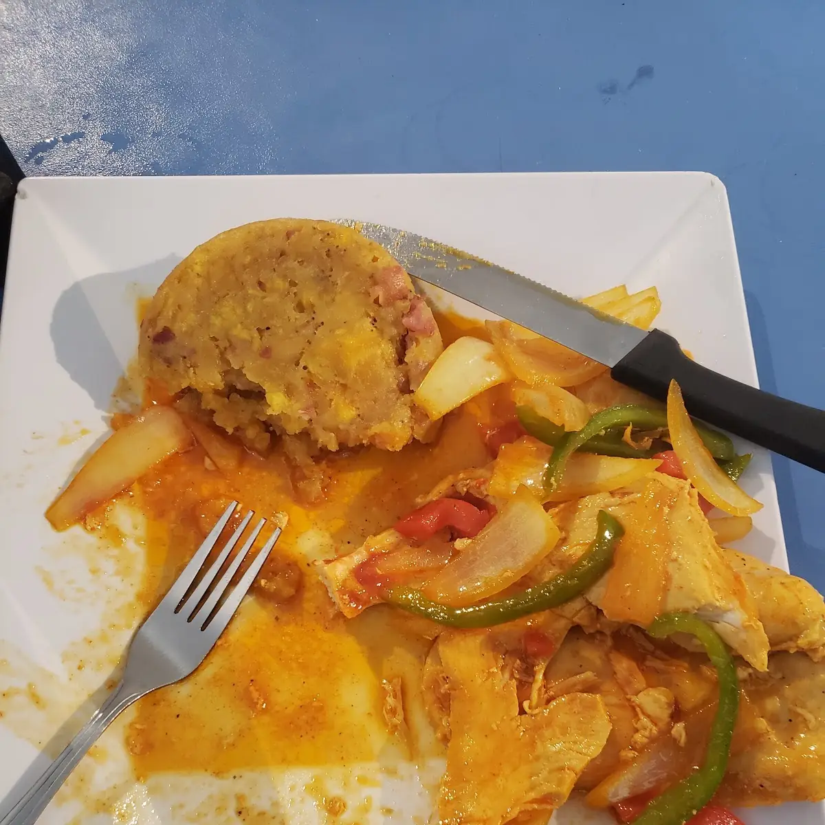 Mofongo Con Pollo Ala Criolla