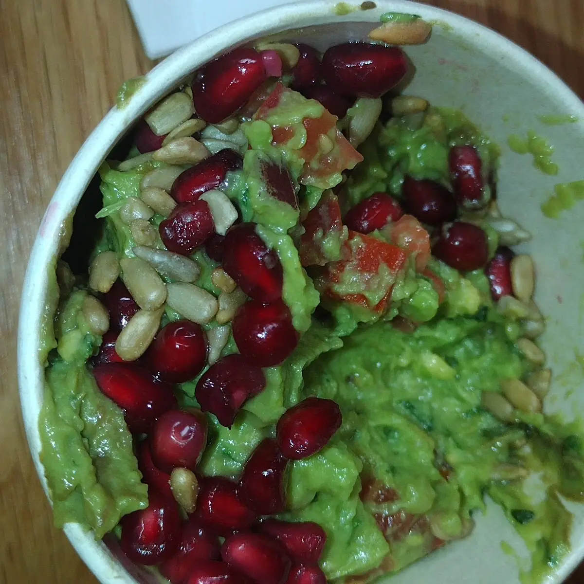 Pomegranate Guacamole Dip