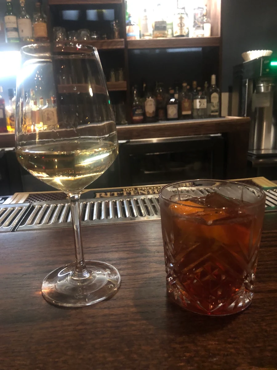 White Wine and an Old Fashion