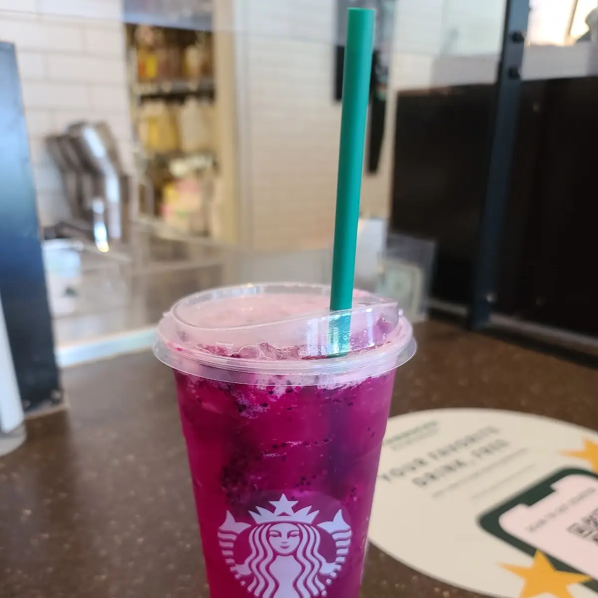 Mango Dragonfruit Lemonade Starbucks Refreshers Beverage