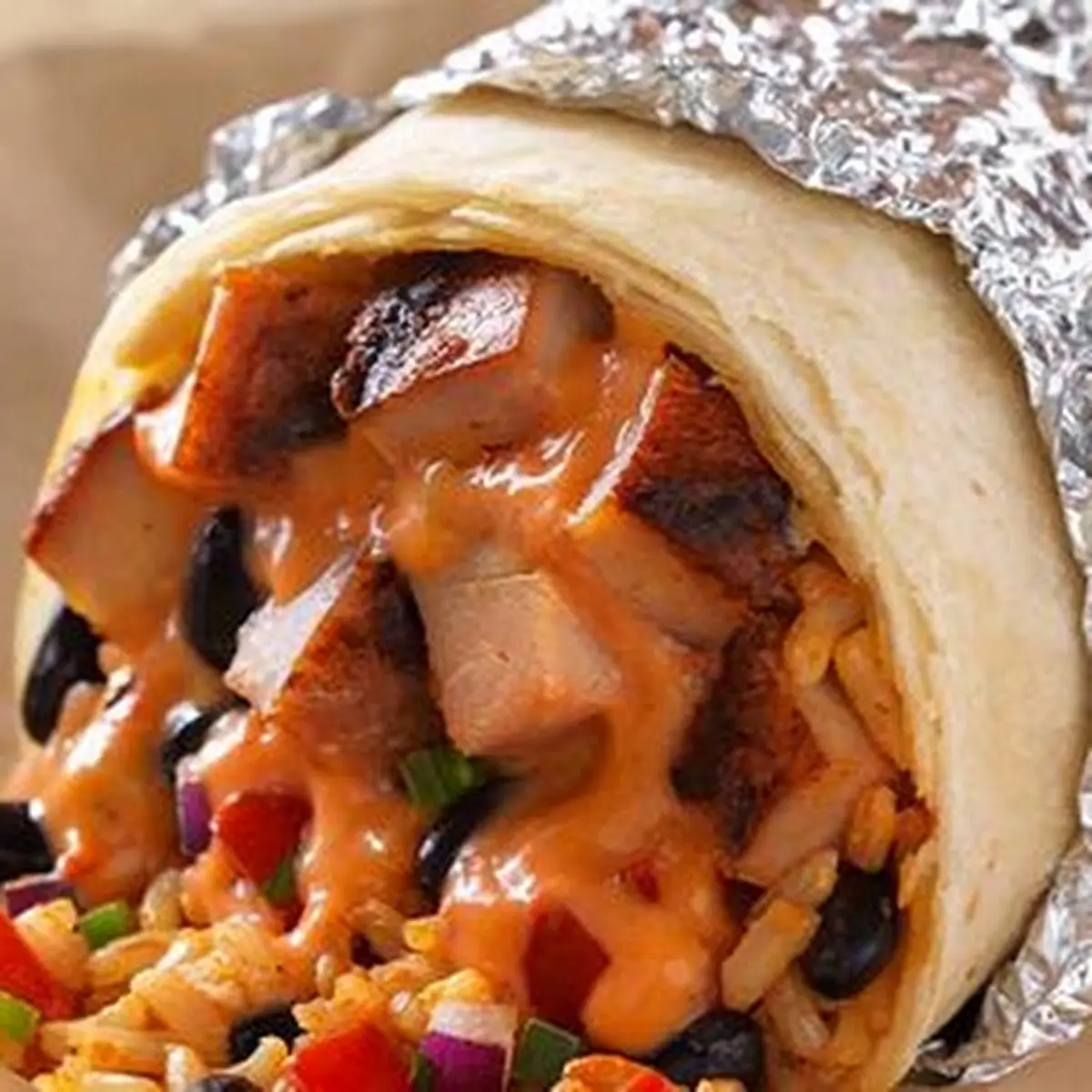 Adobo Chicken Burrito