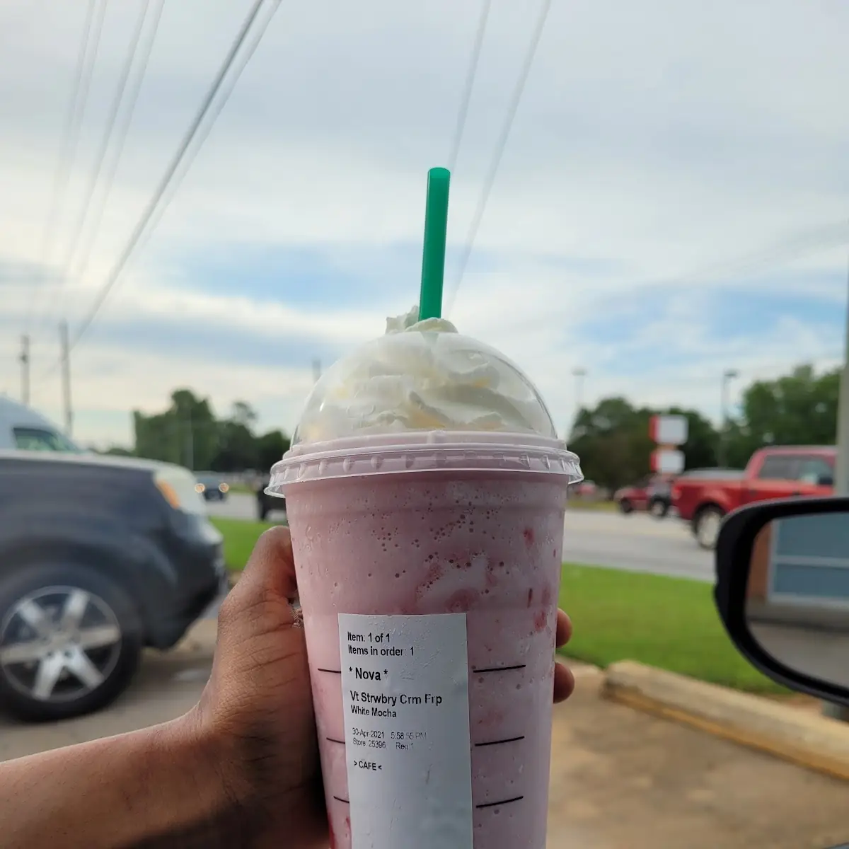 Strawberry Creme Frappe