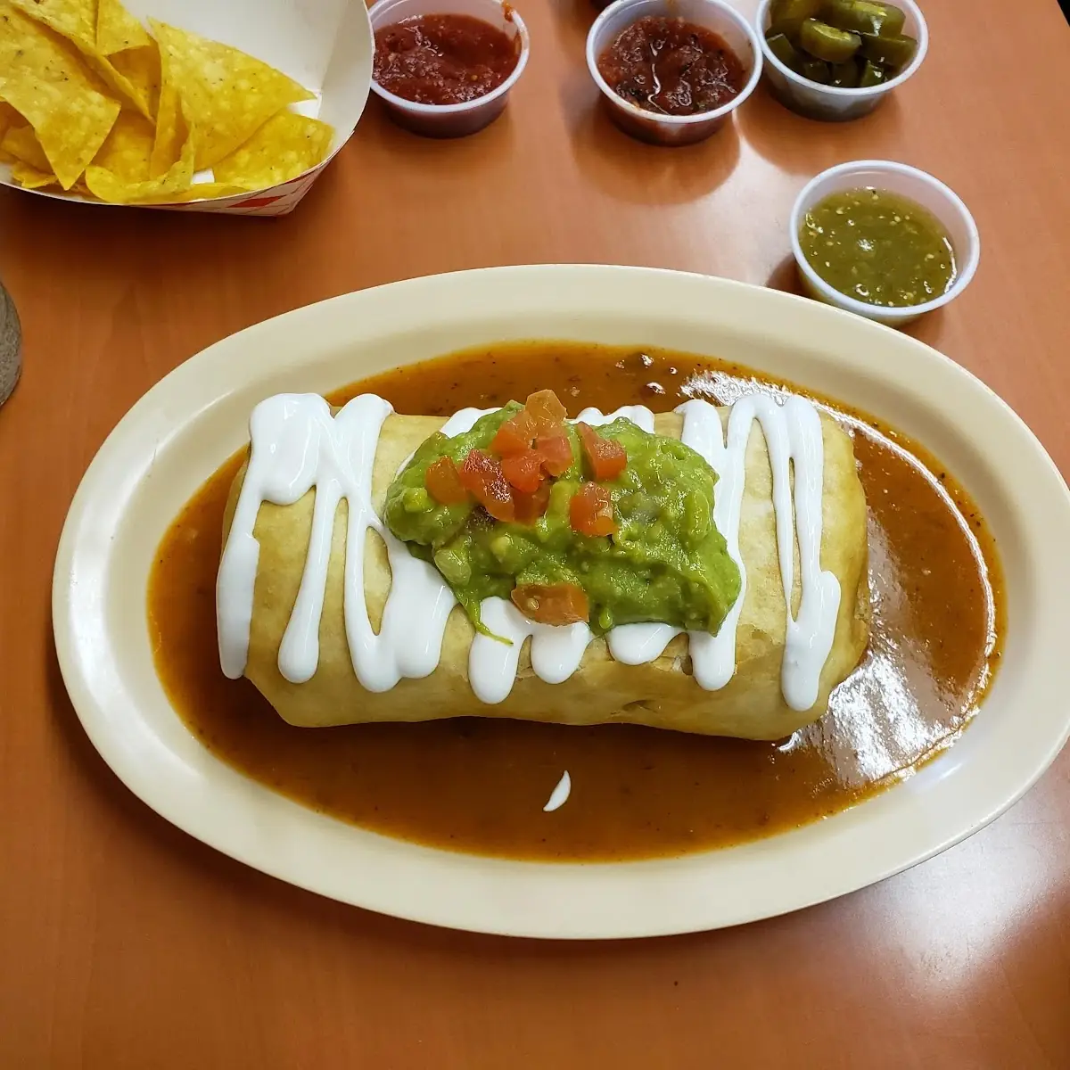 Grilled Chicken Chimichanga