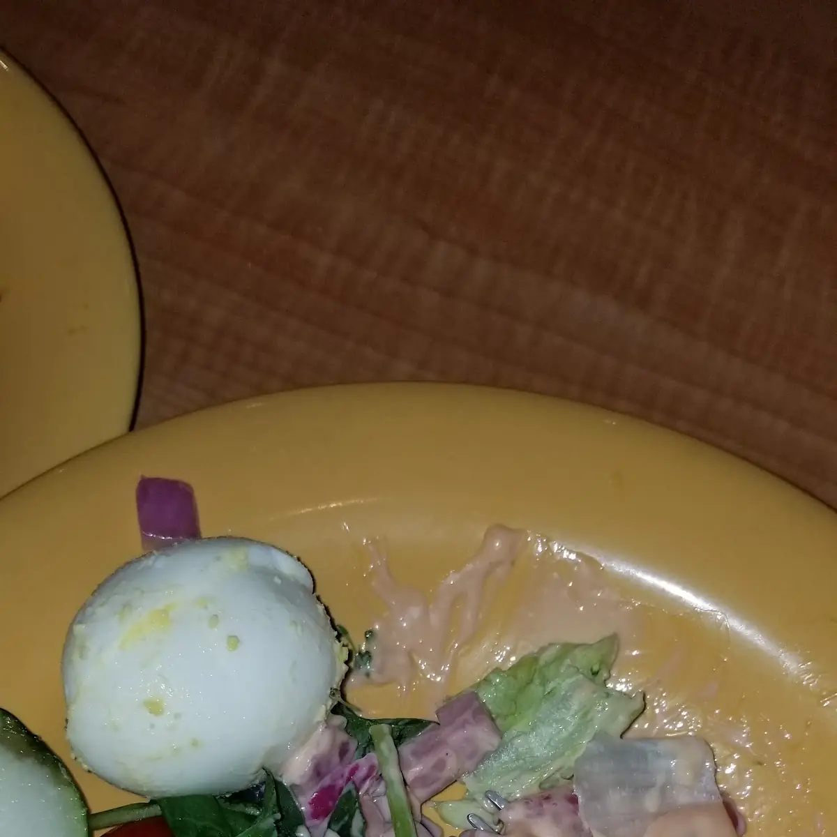 Spinach Salad and Hot Wings