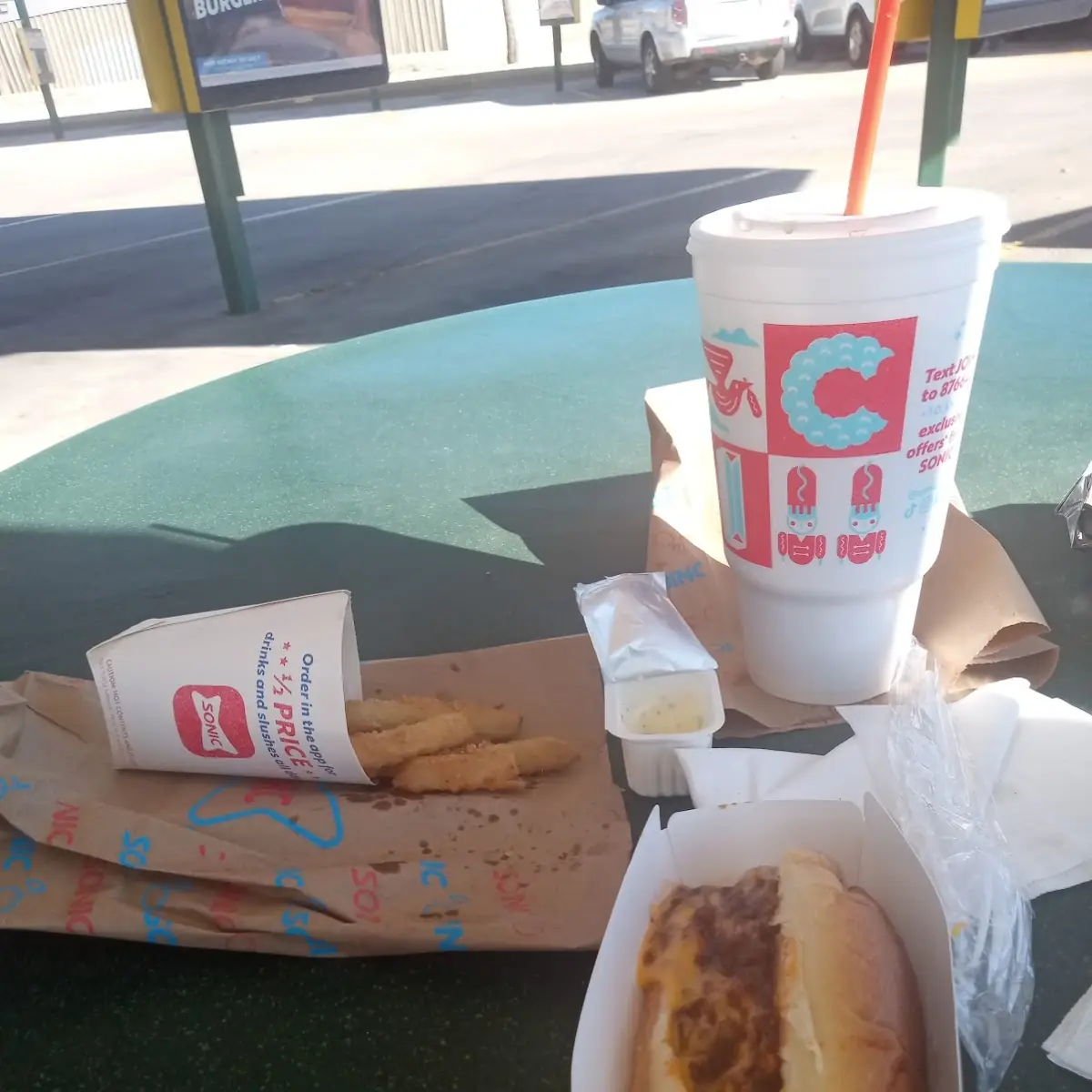 Pickle Fries and Chilli Cheese Coney