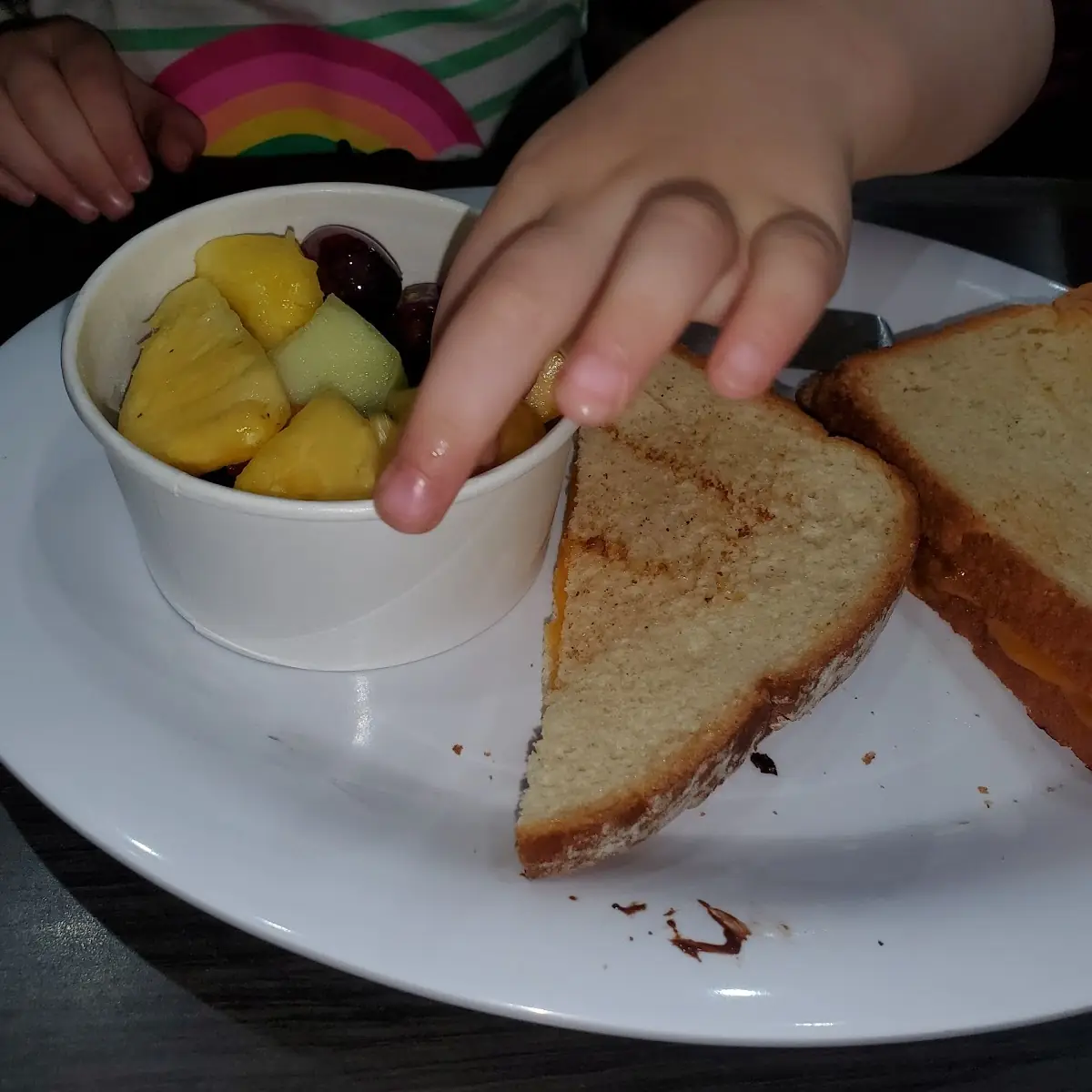 Grilled Cheese and Fruit Cup