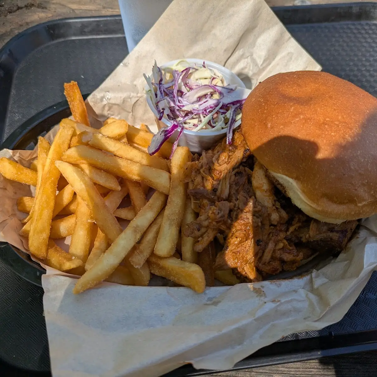 Slow Smoked Pulled Pork Sandwich