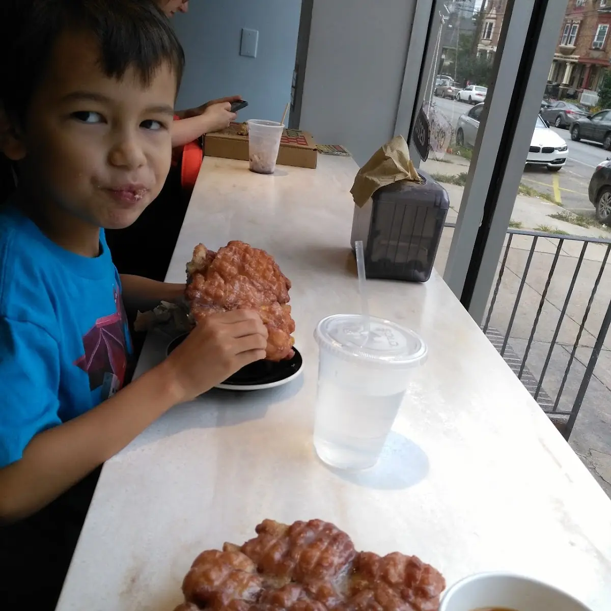 Apple Fritters and Coffee