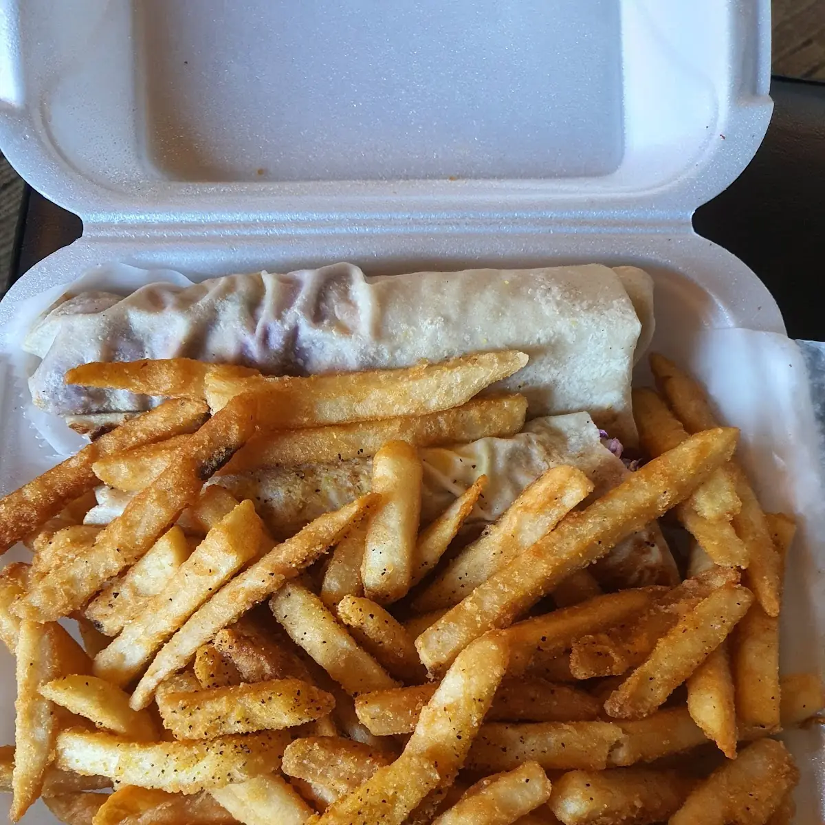 Saj Wrap Falafel Sandwich