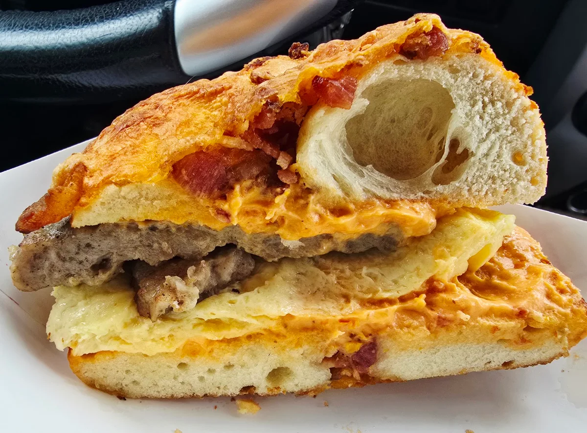 Bacon Cheddar Bagel